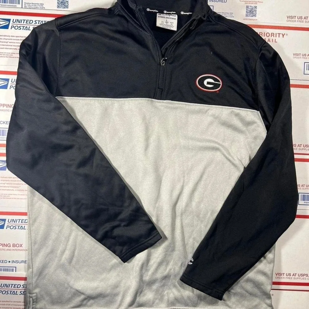 Georgia Bulldogs Champion Field Day Quarter Zip‎ z jacket pullover Starter